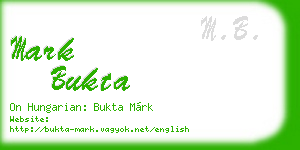 mark bukta business card