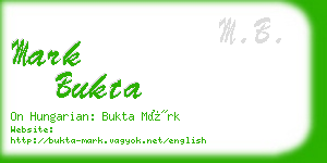 mark bukta business card